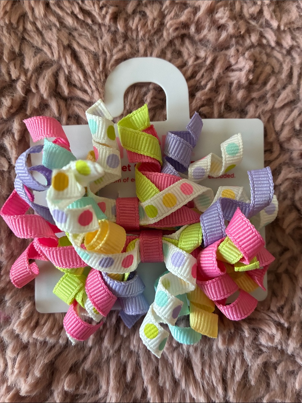 Gymboree Pastel Multicolor Korker Hair Bow Clip